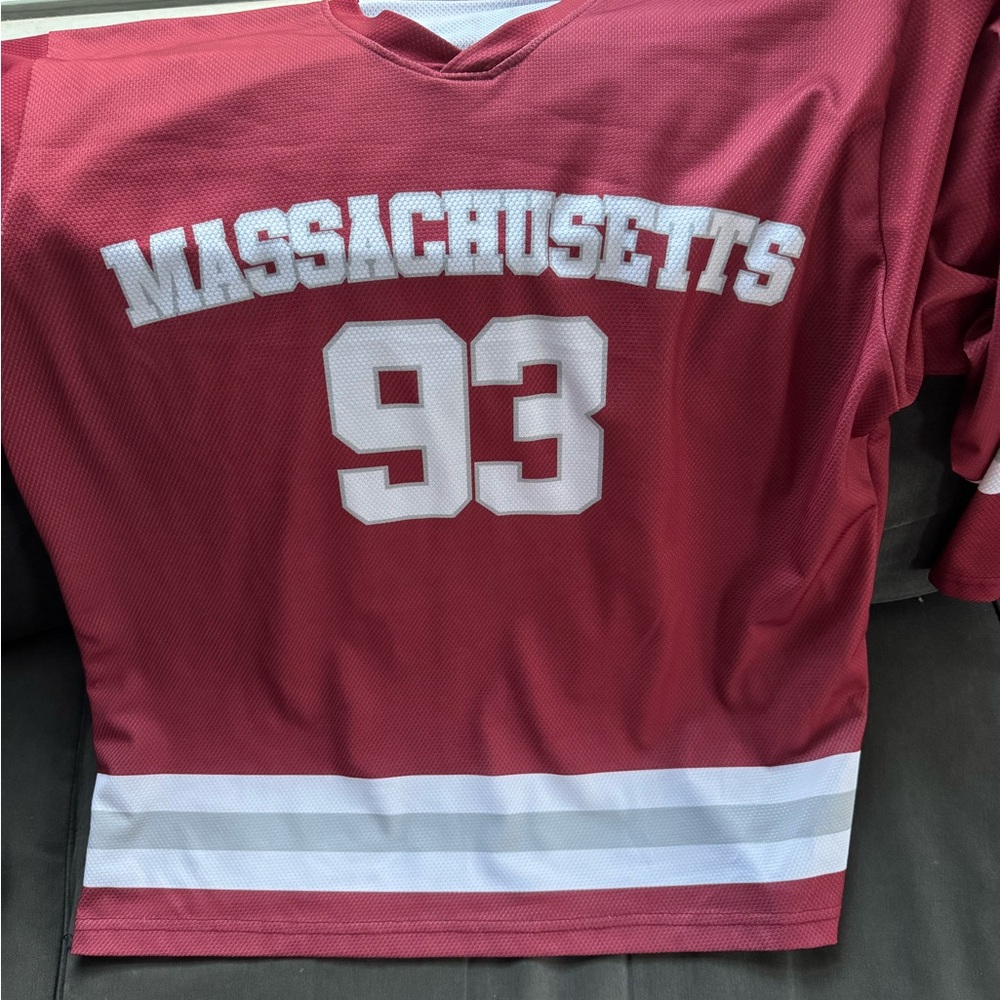 Massachusetts Hockey #93 Maroon Jersey